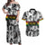 African-American Black Music Month Couples Matching Off Shoulder Maxi Dress and Hawaiian Shirt Legends Tribute