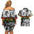 African-American Black Music Month Couples Matching Off Shoulder Short Dress and Hawaiian Shirt Legends Tribute