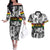 African-American Black Music Month Couples Matching Off The Shoulder Long Sleeve Dress and Hawaiian Shirt Legends Tribute