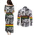 African-American Black Music Month Couples Matching Puletasi and Long Sleeve Button Shirt Legends Tribute
