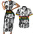 African-American Black Music Month Couples Matching Short Sleeve Bodycon Dress and Hawaiian Shirt Legends Tribute