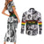 African-American Black Music Month Couples Matching Short Sleeve Bodycon Dress and Long Sleeve Button Shirt Legends Tribute