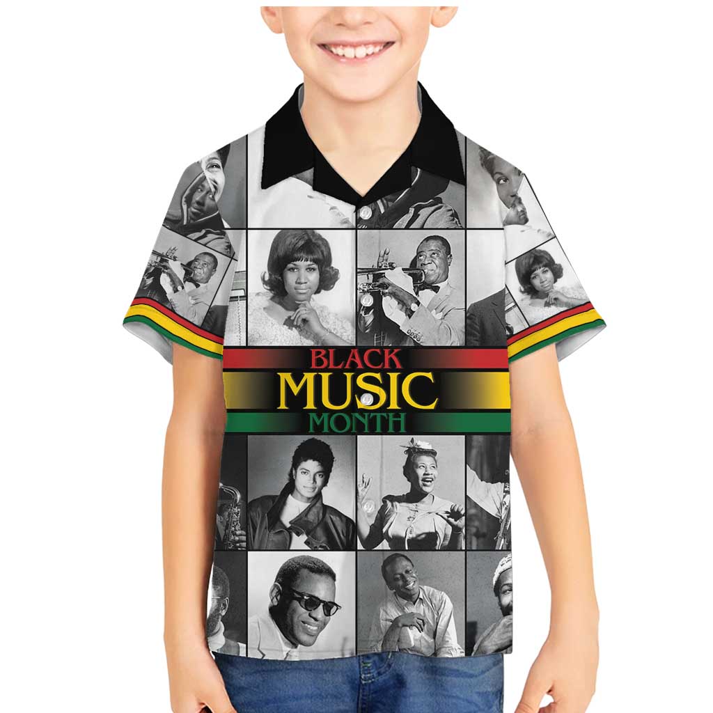 African-American Black Music Month Family Matching Mermaid Dress and Hawaiian Shirt Legends Tribute