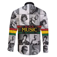African-American Black Music Month Family Matching Off The Shoulder Long Sleeve Dress and Hawaiian Shirt Legends Tribute