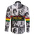 African-American Black Music Month Family Matching Off The Shoulder Long Sleeve Dress and Hawaiian Shirt Legends Tribute