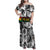 African-American Black Music Month Family Matching Off Shoulder Maxi Dress and Hawaiian Shirt Legends Tribute