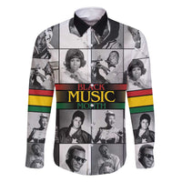 African-American Black Music Month Family Matching Off Shoulder Short Dress and Hawaiian Shirt Legends Tribute