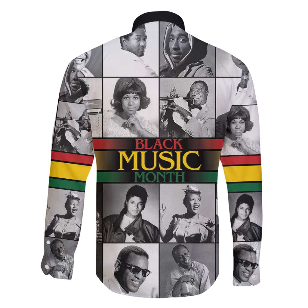 African-American Black Music Month Family Matching Off Shoulder Short Dress and Hawaiian Shirt Legends Tribute