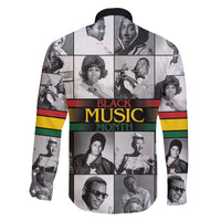 African-American Black Music Month Family Matching Off Shoulder Short Dress and Hawaiian Shirt Legends Tribute