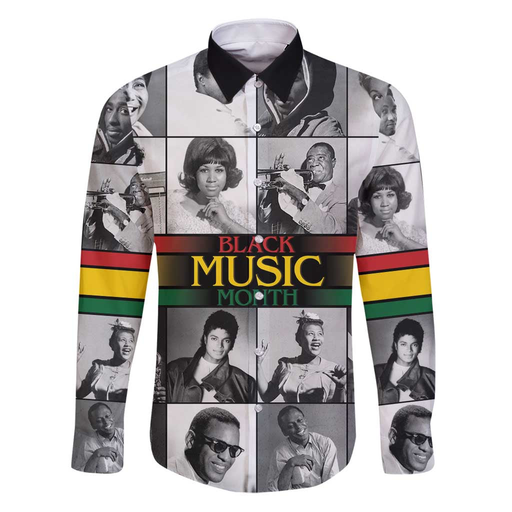 African-American Black Music Month Family Matching Puletasi and Hawaiian Shirt Legends Tribute