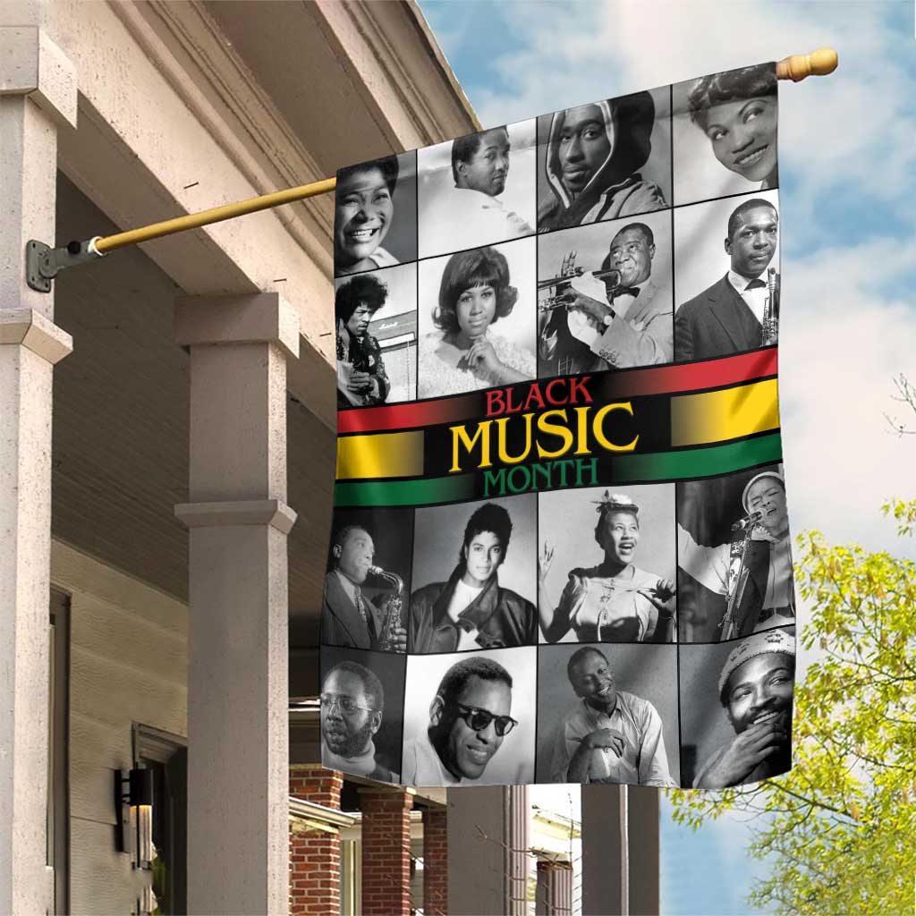 African-American Black Music Month Garden Flag Legends Tribute