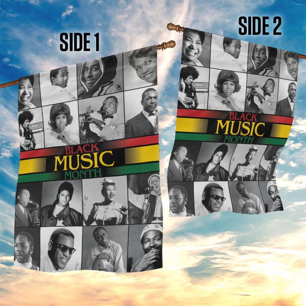 African-American Black Music Month Garden Flag Legends Tribute