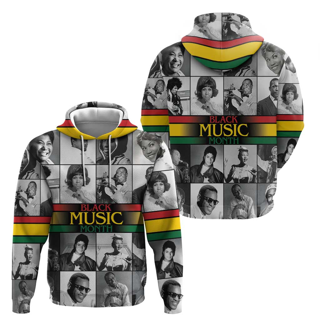 African-American Black Music Month Hoodie Legends Tribute