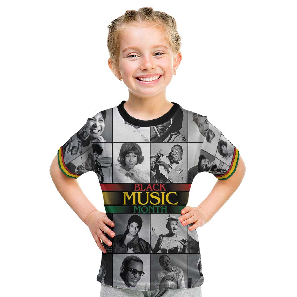 African-American Black Music Month Kid T Shirt Legends Tribute