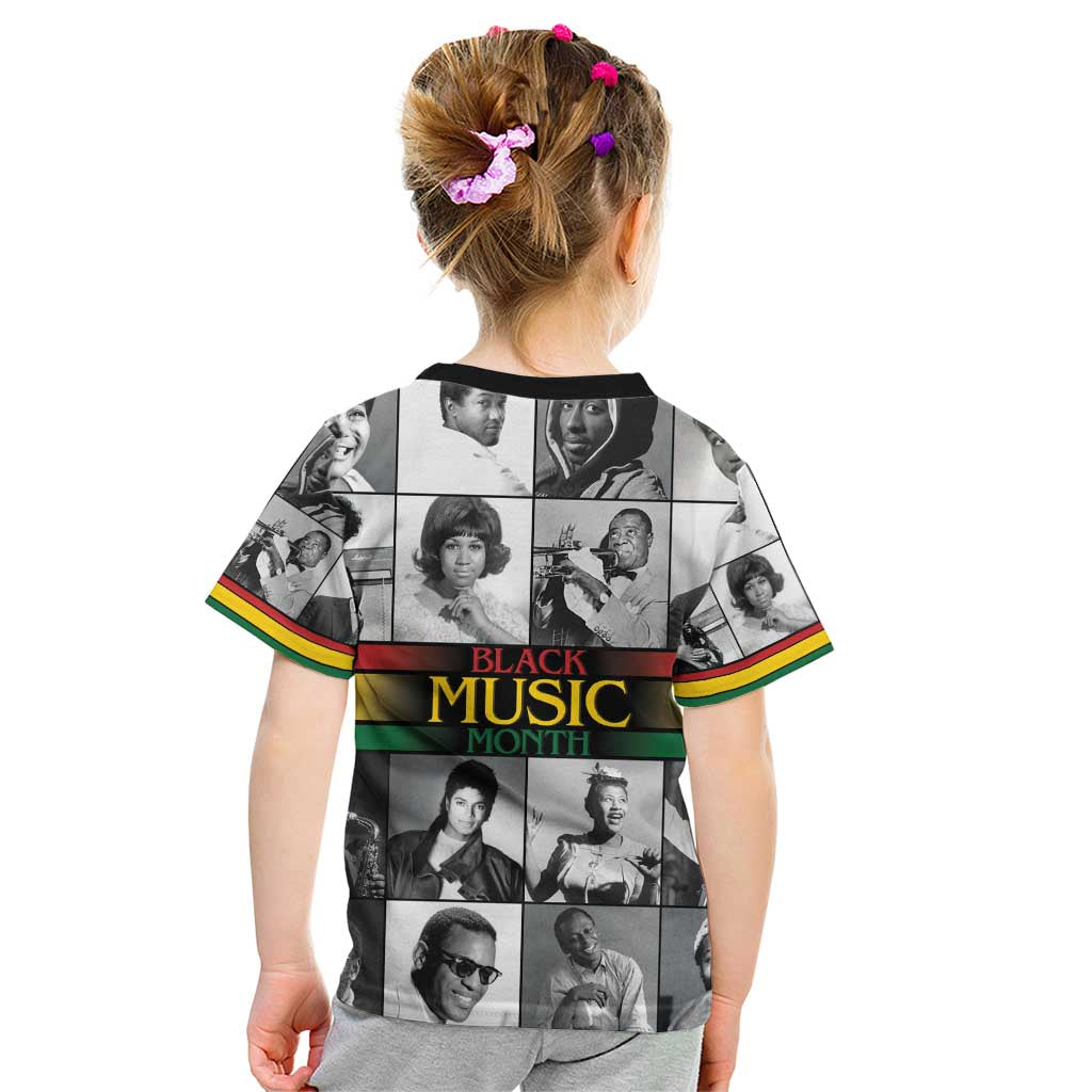 African-American Black Music Month Kid T Shirt Legends Tribute