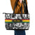 African-American Black Music Month Leather Tote Bag Legends Tribute