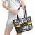 African-American Black Music Month Leather Tote Bag Legends Tribute