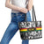 African-American Black Music Month Leather Tote Bag Legends Tribute