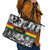 African-American Black Music Month Leather Tote Bag Legends Tribute