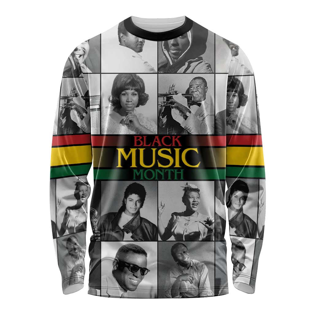 African-American Black Music Month Long Sleeve Shirt Legends Tribute