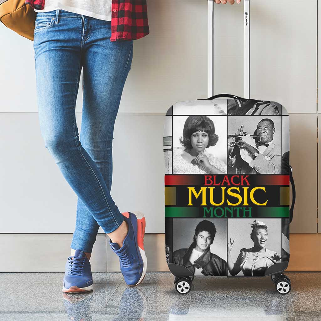 African-American Black Music Month Luggage Cover Legends Tribute