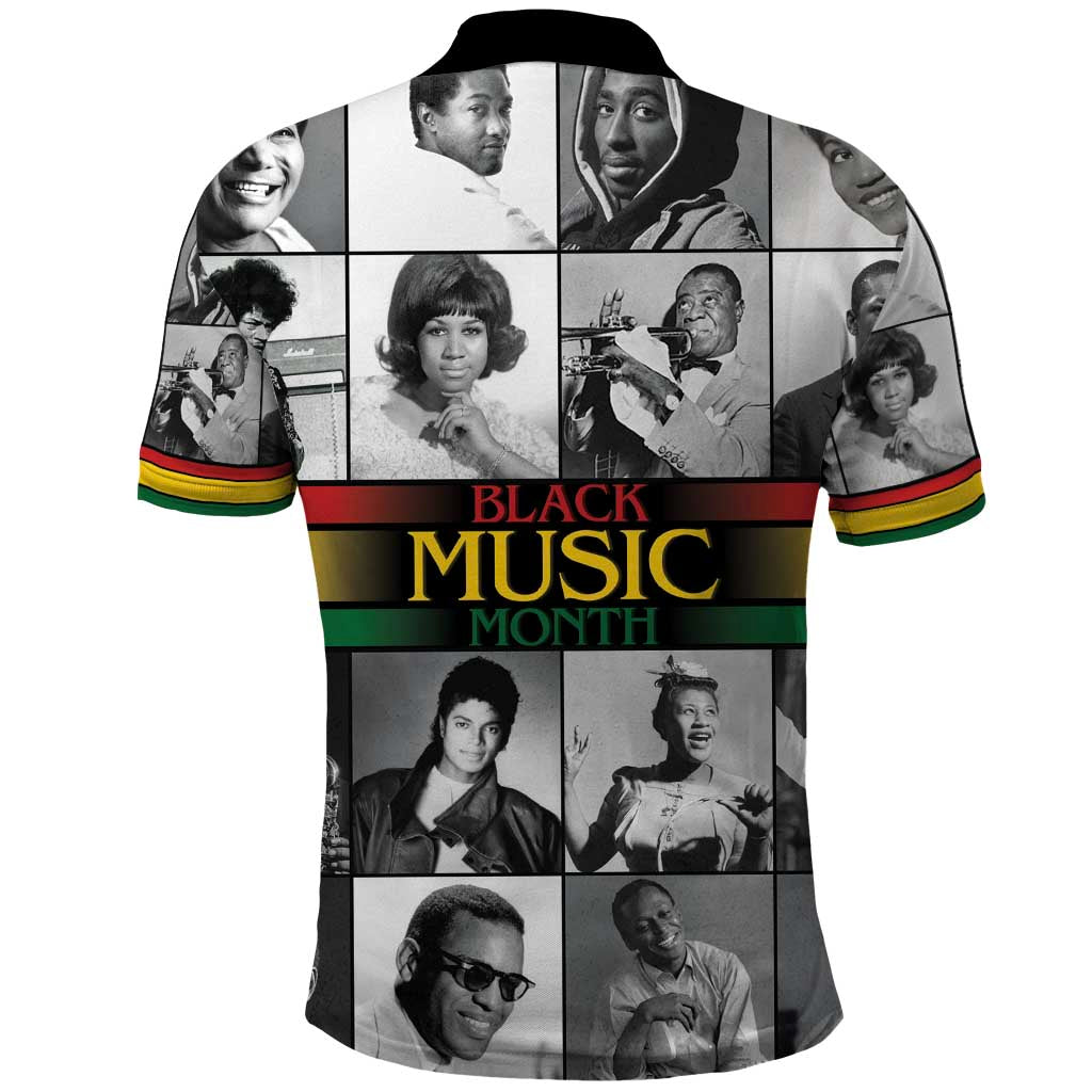 African-American Black Music Month Polo Shirt Legends Tribute