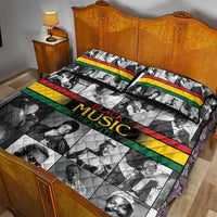 African-American Black Music Month Quilt Bed Set Legends Tribute