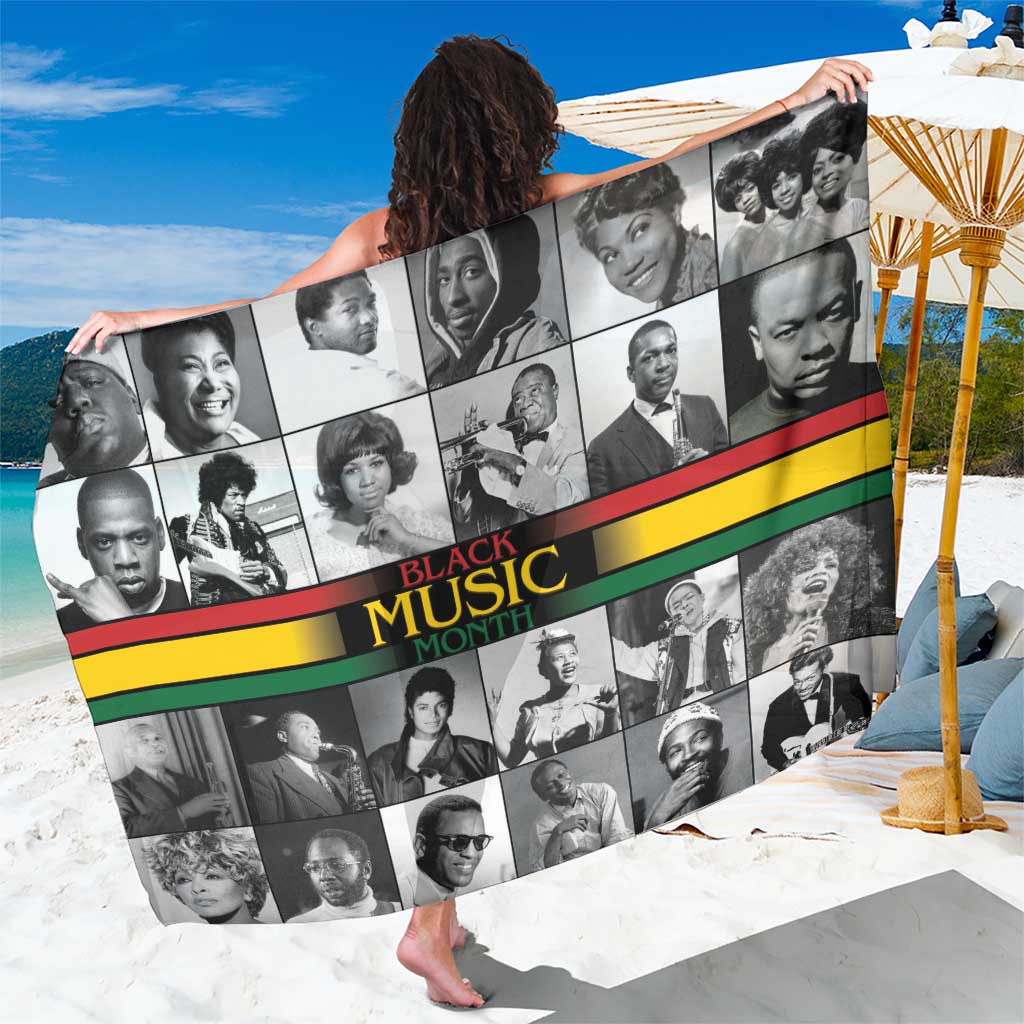 African-American Black Music Month Sarong Legends Tribute