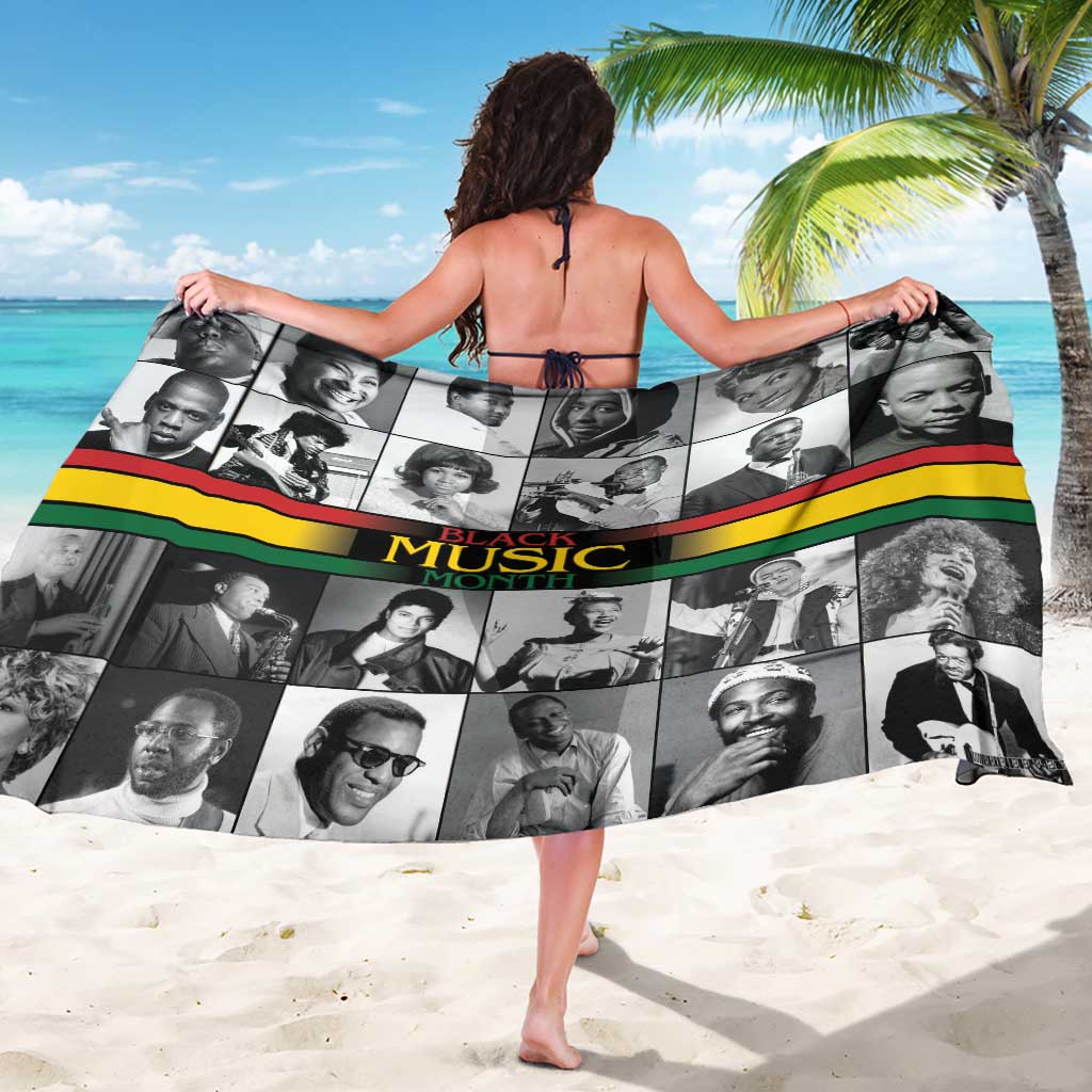 African-American Black Music Month Sarong Legends Tribute