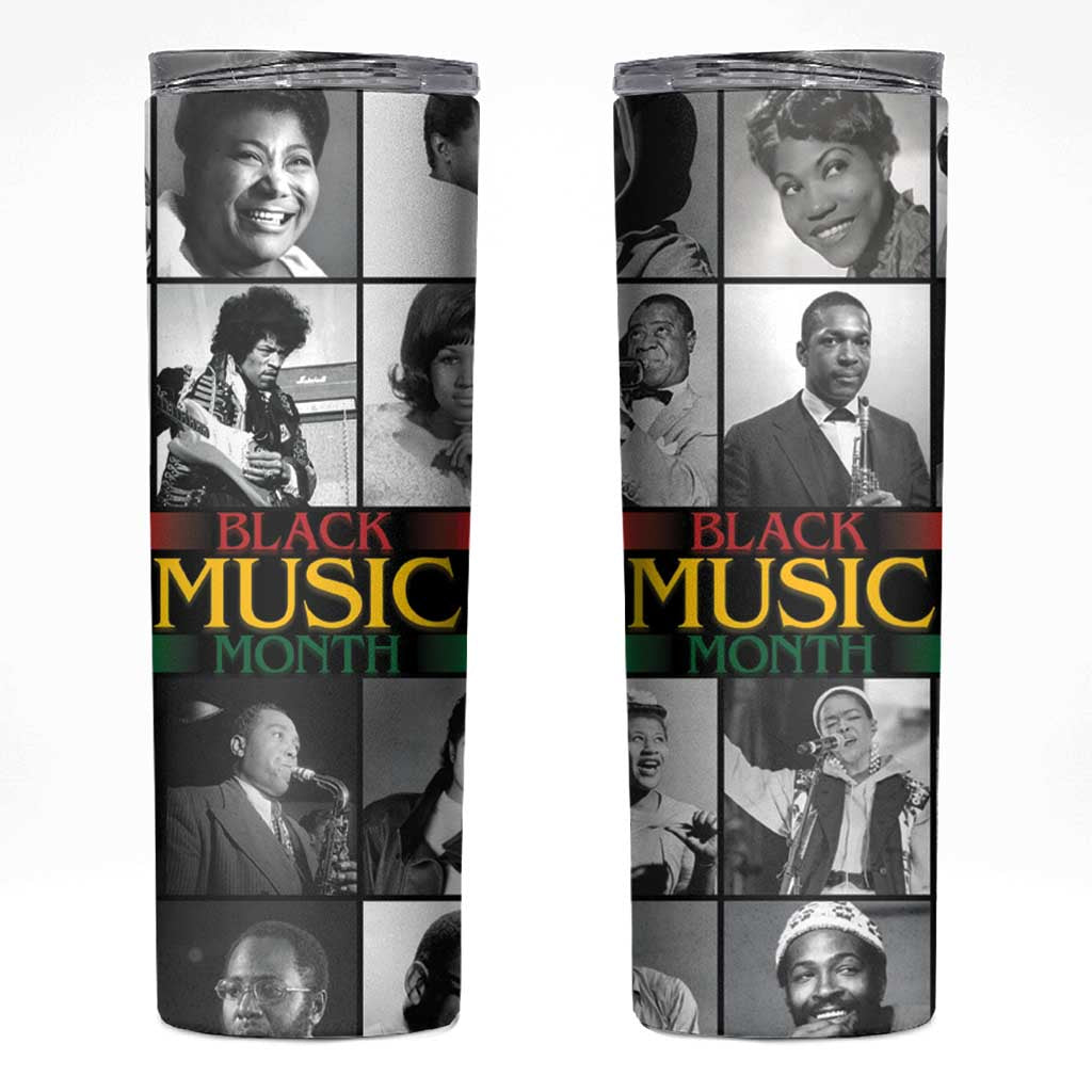 African-American Black Music Month Skinny Tumbler Legends Tribute