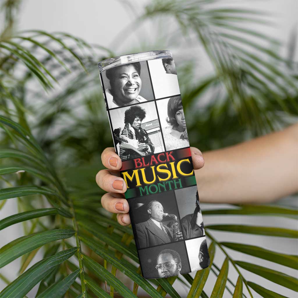 African-American Black Music Month Skinny Tumbler Legends Tribute