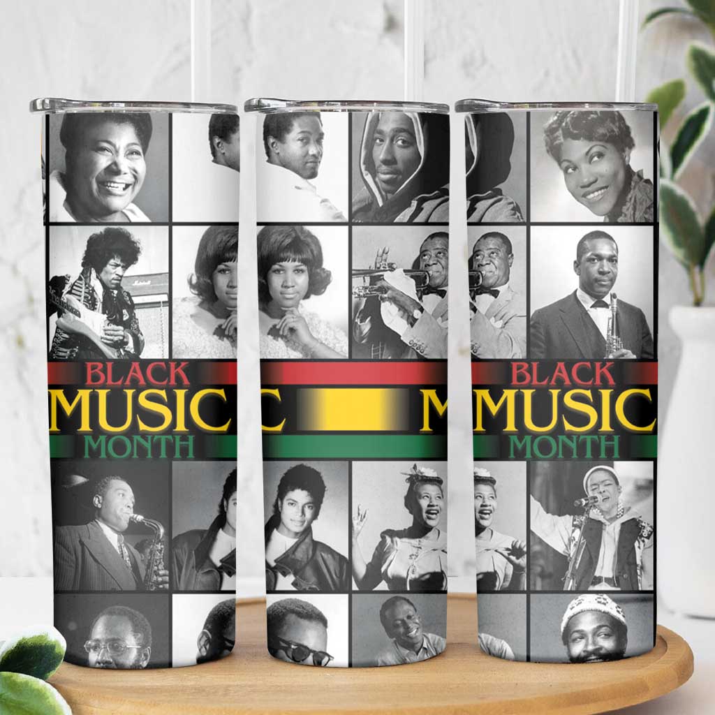 African-American Black Music Month Skinny Tumbler Legends Tribute