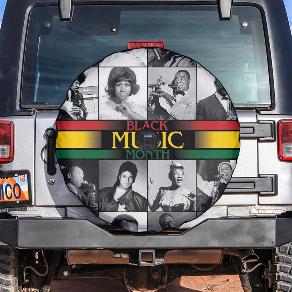 African-American Black Music Month Spare Tire Cover Legends Tribute