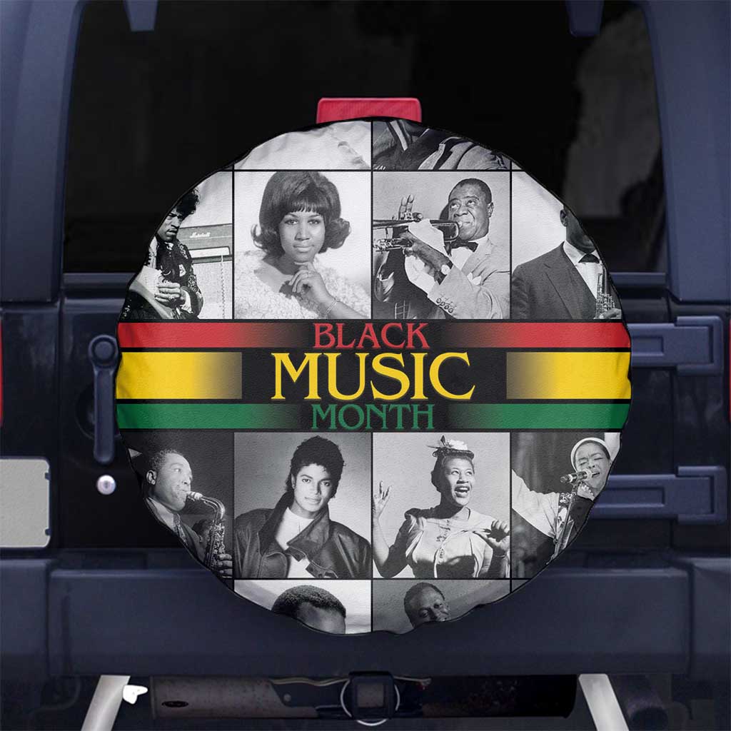 African-American Black Music Month Spare Tire Cover Legends Tribute