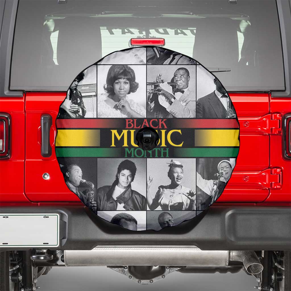 African-American Black Music Month Spare Tire Cover Legends Tribute