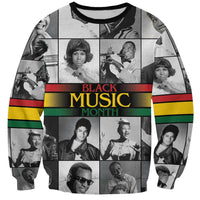 African-American Black Music Month Sweatshirt Legends Tribute