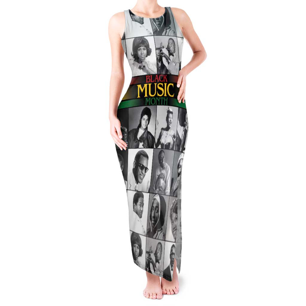 African-American Black Music Month Tank Maxi Dress Legends Tribute