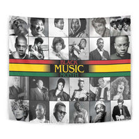 African-American Black Music Month Tapestry Legends Tribute