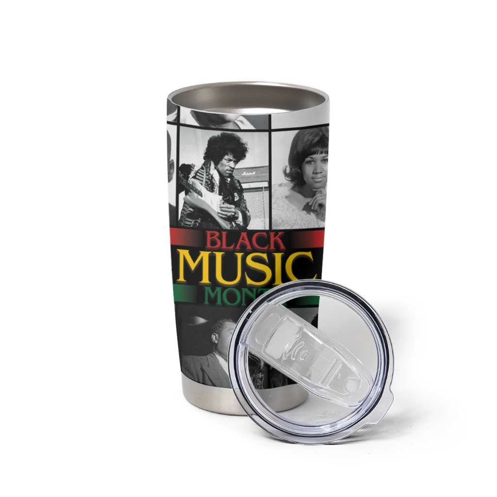 African-American Black Music Month Tumbler Cup Legends Tribute