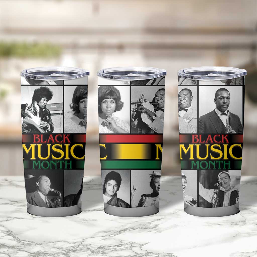 African-American Black Music Month Tumbler Cup Legends Tribute
