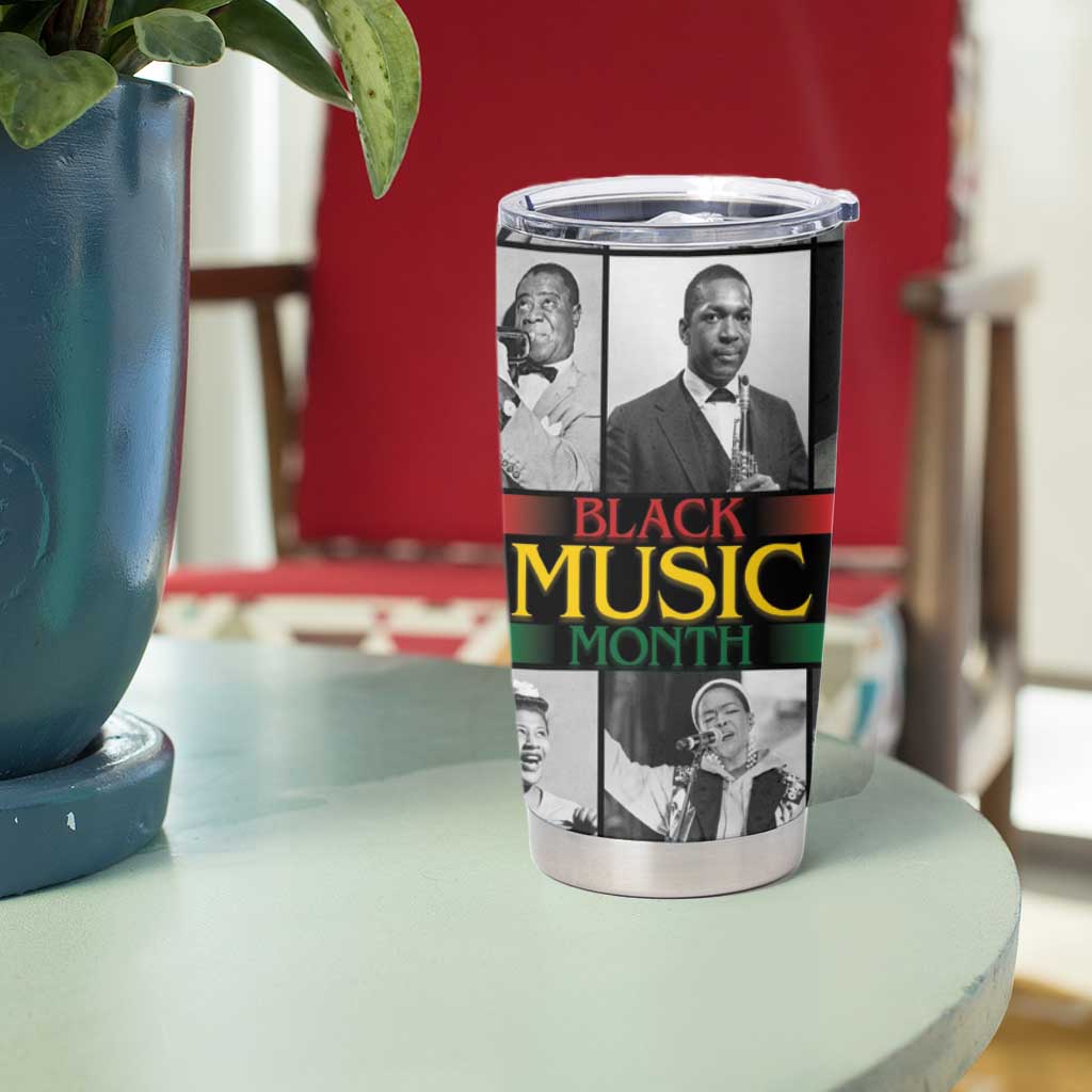 African-American Black Music Month Tumbler Cup Legends Tribute