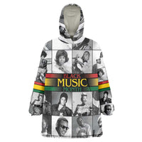 African-American Black Music Month Wearable Blanket Hoodie Legends Tribute