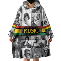 African-American Black Music Month Wearable Blanket Hoodie Legends Tribute