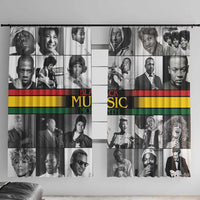African-American Black Music Month Window Curtain Legends Tribute