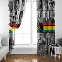 African-American Black Music Month Window Curtain Legends Tribute