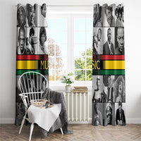 African-American Black Music Month Window Curtain Legends Tribute