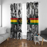 African-American Black Music Month Window Curtain Legends Tribute
