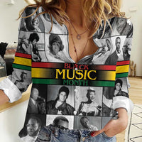 African-American Black Music Month Women Casual Shirt Legends Tribute