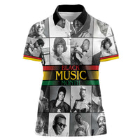 African-American Black Music Month Women Polo Shirt Legends Tribute