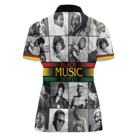 African-American Black Music Month Women Polo Shirt Legends Tribute